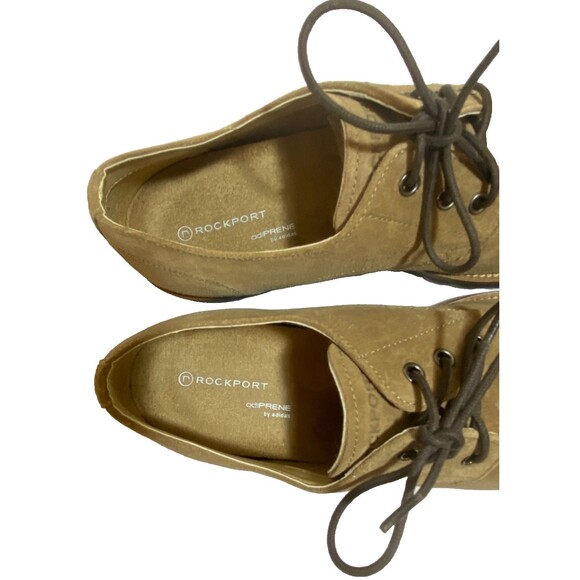 Rockport Dress Shoes~Mens 9~Brown/Tan Suede Oxfords~Adiprene~Comfort~NWOT